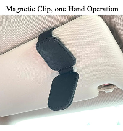 Soporte Para Lentes En Visera De Auto Negro