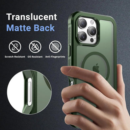 Funda Magnética Para iPhone 16 Pro Max Verde Oscuro