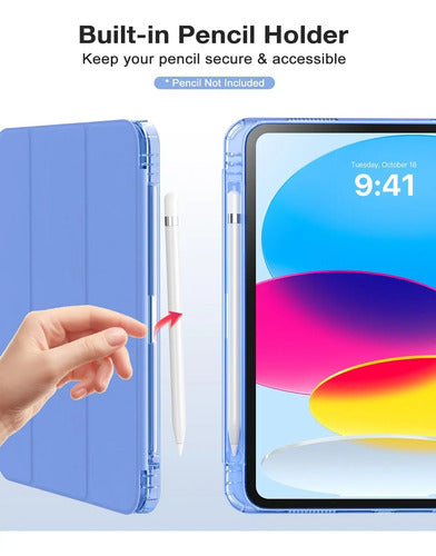 Funda Para iPad (a16) 11th Gen 2025 Y iPad 10th Gen Azul Claro