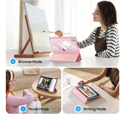 Funda Híbrida Delgada Para iPad Naranja