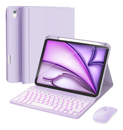Funda Con Teclado Para iPad Air M4 11 Pulgadas Morado