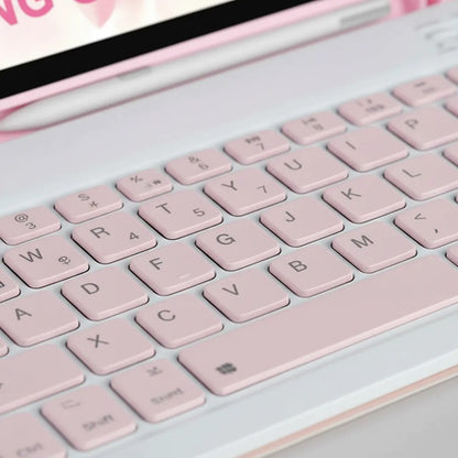 Funda Con Teclado Para Samsung Galaxy Tab A11+/a9+ 11' Rosa