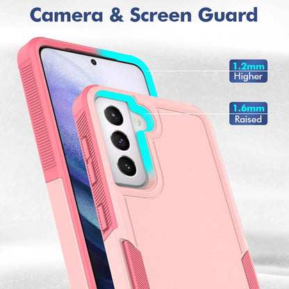 Funda Protectora Samsung Galaxy S21 5g Doble Capa Antigolpes Rosa Liso