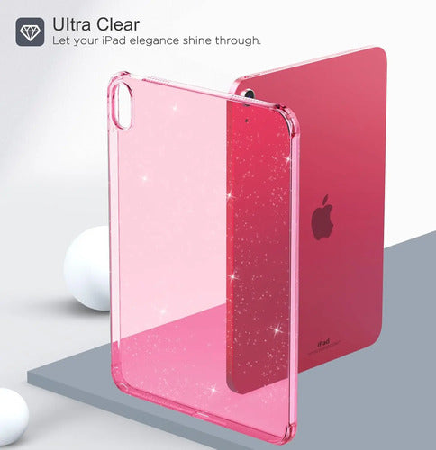 Funda Transparente Para iPad (a16) 11th Gen 2025 Rosa Chicle