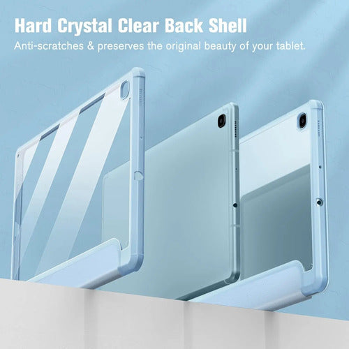 Funda Híbrida Slim Para Samsung Galaxy Tab S6 Lite Celeste