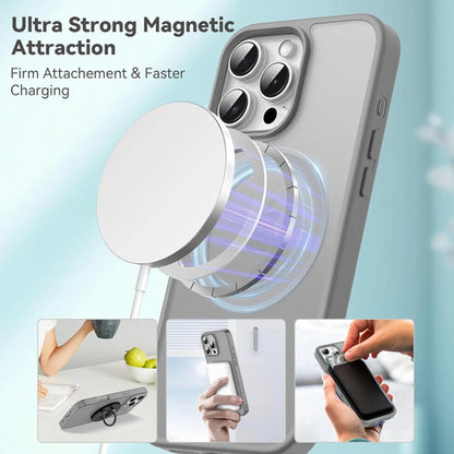 Funda Magnética Para iPhone 16 Pro Gris