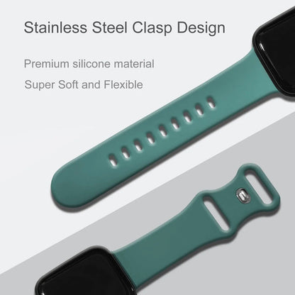 Correa Deportiva De Silicona Para Apple Watch Verde Oscuro 1 Cm