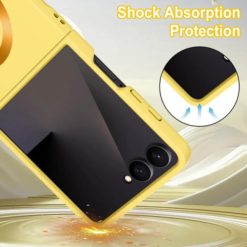 Funda Para Samsung Galaxy Z Flip 7 (magsafe) Amarillo