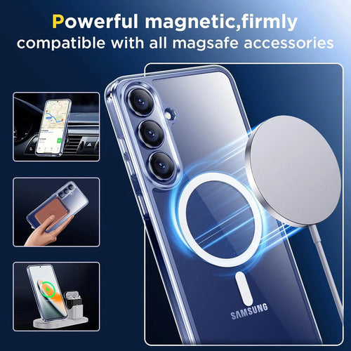 Funda Magnética Para Samsung Galaxy S25 Fe Clear