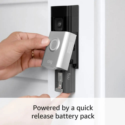 Ring Battery Plus Doorbell - Seminuevo Con Video Hd Y Det... Color