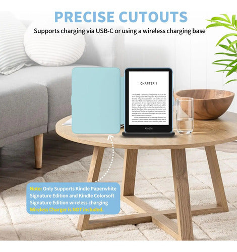 Funda Para Kindle Paperwhite 12th Gen & Kindle Colorsoft Azul