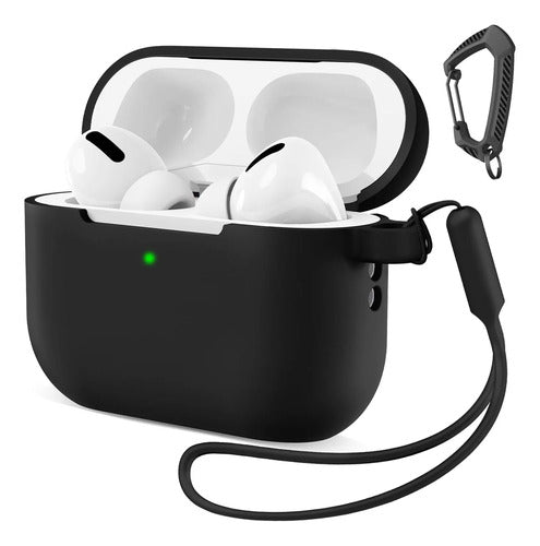 Funda Para AirPods Pro 3 Con Llavero Y Correa