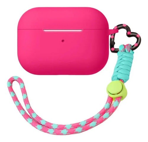 Funda Protectora De Silicona Para AirPods Pro 3 Rosa Chicle