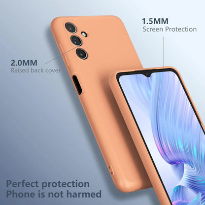 Funda Para Galaxy A13 5g, Silicona Líquida, Delgada, Suave Naranja