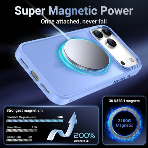 Funda Para iPhone 17 Pro Magnetica Azul