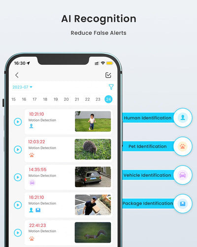 Cámara De Seguridad Inalámbrica Iegeek 2k Blanco