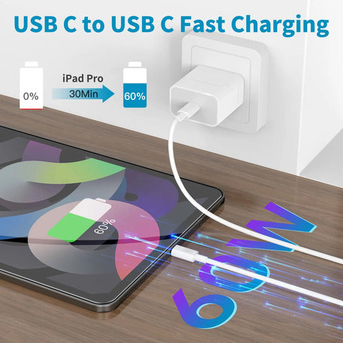 Cable De Carga Rápida Usb-c A Usb-c Color
