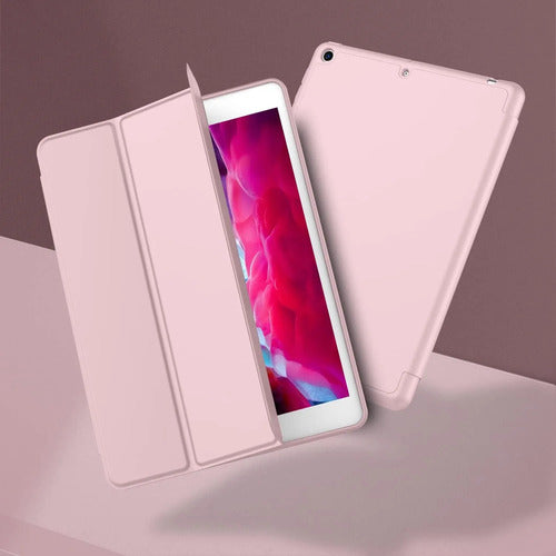 Funda Para iPad 9.7 Con Porta Lápiz Y Protección Completa Rosa
