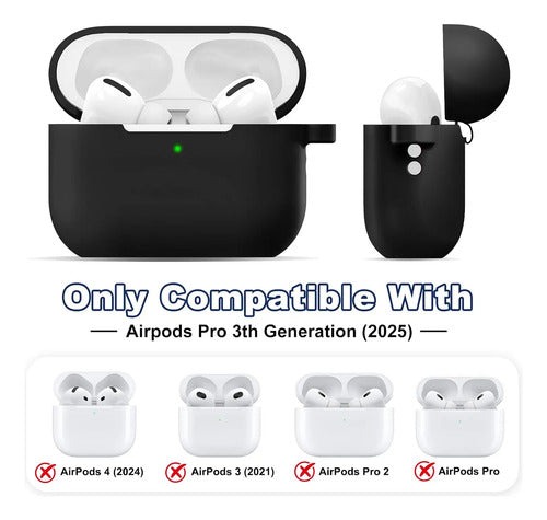 Funda Para AirPods Pro 3 Con Llavero Y Correa