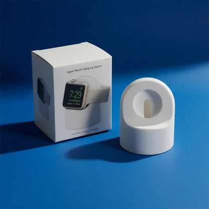 Soporte De Carga De Silicona Para Apple Watch Blanco