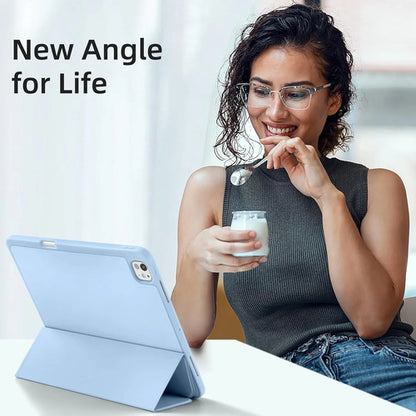 Funda Akkerds Para iPad Pro 13' Con Soporte Para Lápiz Celeste