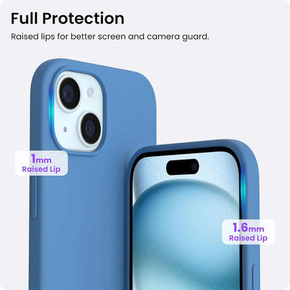 Funda De Silicona Para iPhone 15 Azul