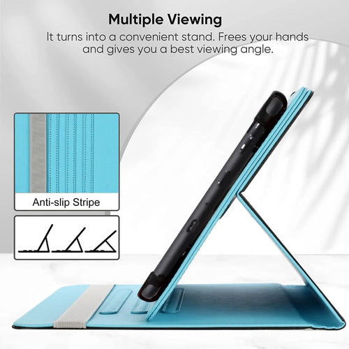 Funda Universal Tablet 10.5-11.5 Pulgadas, Rotación 360°, Flower Grass 08