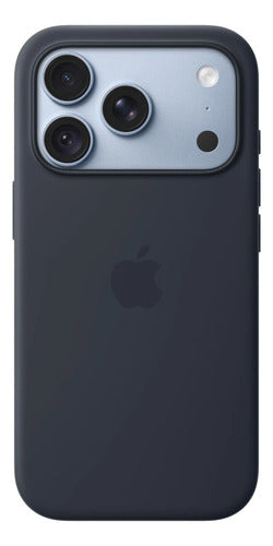 Funda De Silicona Magsafe Para iPhone 18 Pro Azul Marino