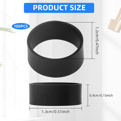 50 Pcs Bandas De Goma De Silicona Para Organizar Cable