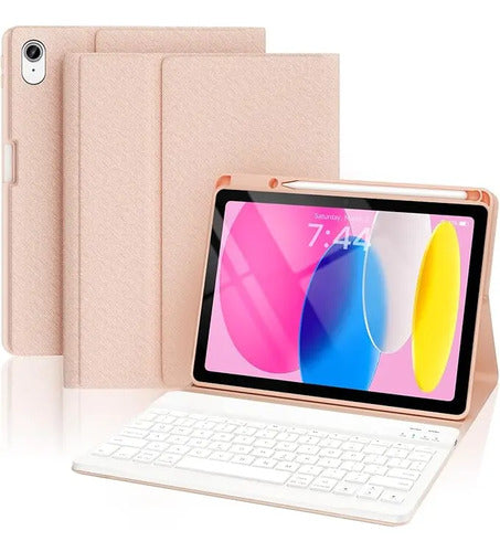 Funda Con Teclado Para iPad A16