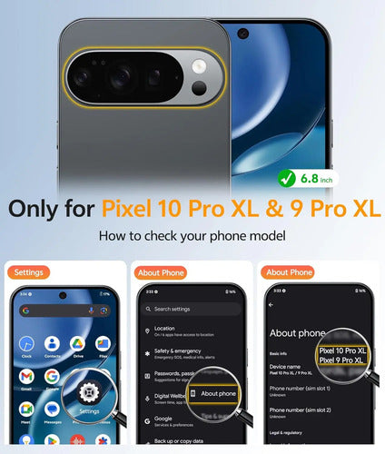 Funda Para Google Pixel 10 Pro Xl Y 9 Pro Xl Azul Azul