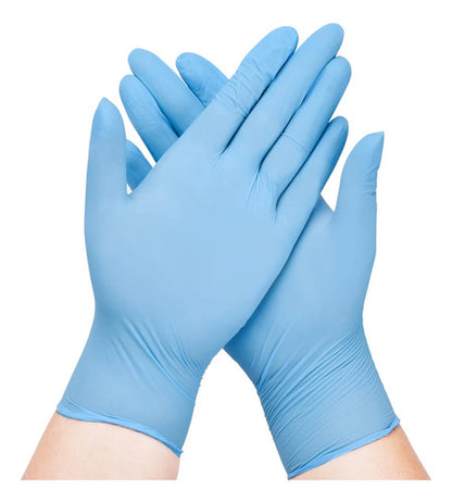 Guantes Médicos De Nitrilo Azul, Sin Látex, 100 Unidades Color Talle