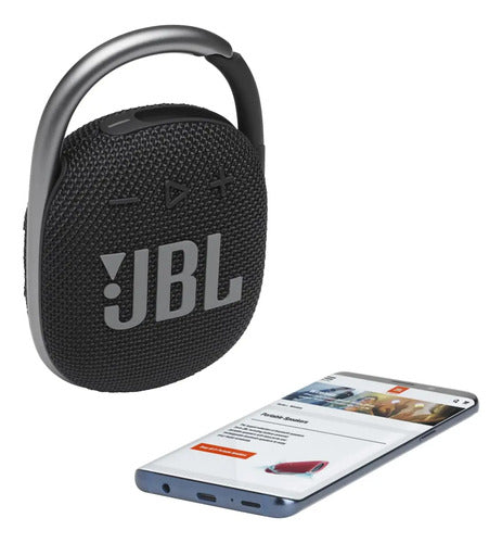 Jbl Clip 4: Parlante Bluetooth Ultracompacto E Impermeable Black/orange