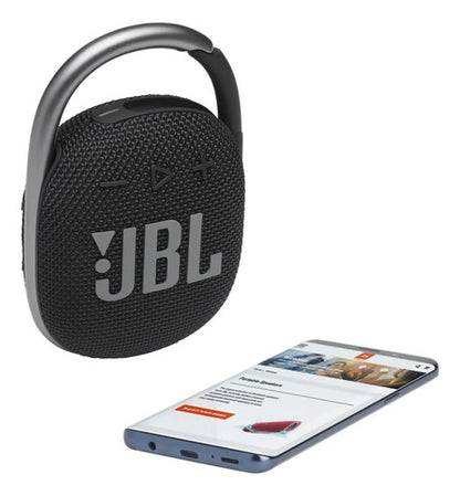 Jbl Clip 4: Parlante Bluetooth Ultracompacto E Impermeable Black/orange