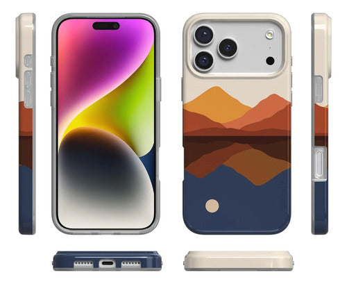 Funda Casely Para iPhone 17 Pro Opposites Attract | Day & Night Colorblock Mt.
