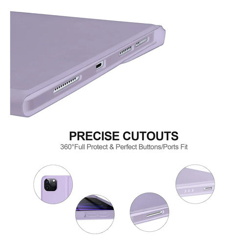 Funda Con Teclado Para iPad Pro M3 11  Violeta