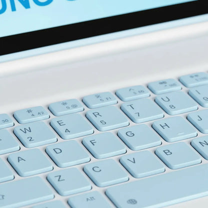 Funda Con Teclado Para Samsung Galaxy Tab A11+/a9+ 11' Azul