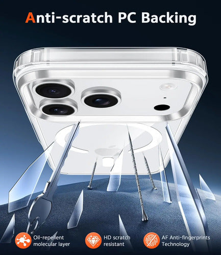 Funda Para iPhone 17 Pro Max 6.9 Pulgadas Transparente Transparente