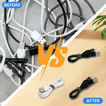 50 Pcs Bandas De Goma De Silicona Para Organizar Cable