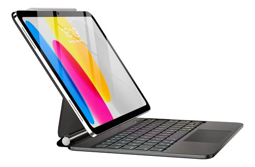 Funda Con Teclado Magic Para iPad A16 Negro