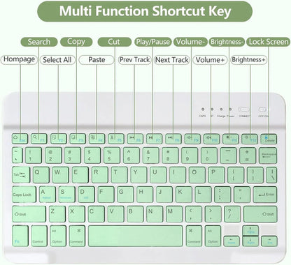 Funda Con Teclado Para iPad De 9a Generacion. Verde