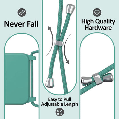 Funda Blaspins Para iPhone Con Correa Ajustable Verde Oscuro
