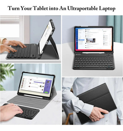 Funda Con Teclado Para Samsung Galaxy Tab S Negro