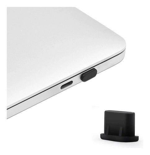 Set 3 Tapones Antipolvo Mas Limpiador Negro
