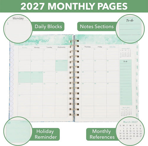 Agenda Mr. Pen 2027 Azul/floral 2027