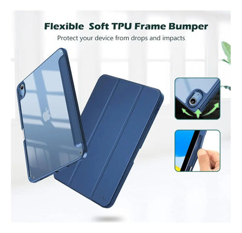 Funda Para iPad (a16) 11a Gen 2025 Y 2022 Azul Marino