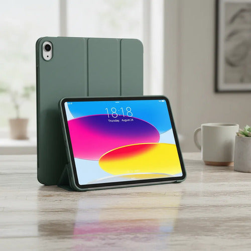 Funda Para iPad A16 10 (10.9 ) Y 11 Gen (2022-2025) Verde Musgo