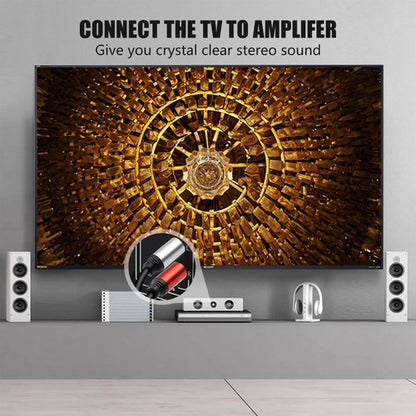 Cable De Audio 3ft 2rca A 2rca Chapado En Oro, Tan Qy