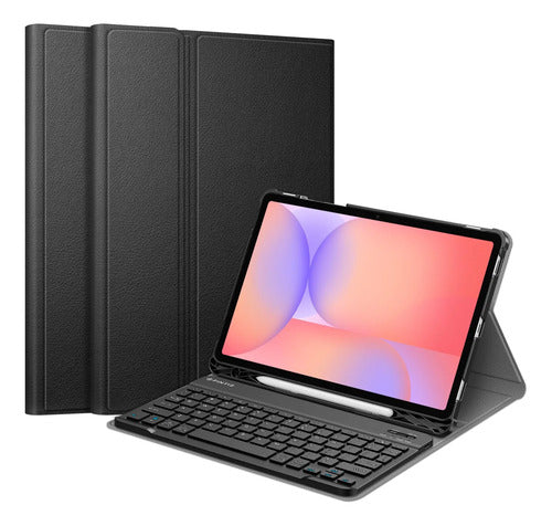 Funda Con Teclado Para Samsung Galaxy Tab S Negro
