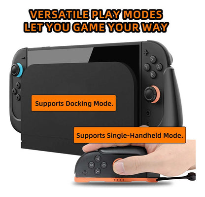 Set De Agarre Ergonómico Para Nintendo Switch Joycons Negro